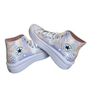 Converse Chuck Taylor All Star Move Floral Platform Shoes Women's Size 9